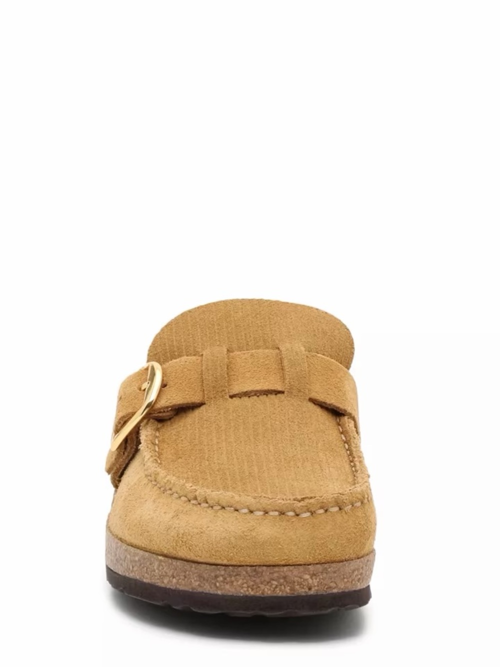 Birkenstock Buckley Suede Slip-On clog with Gold Buckle in wheat NWT 39 - Picture 5 of 14